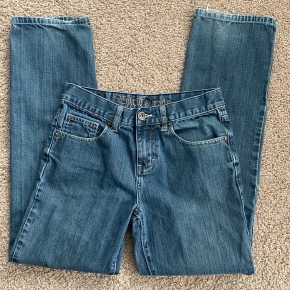 Epic Threads Girl’s jeans, some wear on bottom of legs. See measurements - Picture 6 of 10